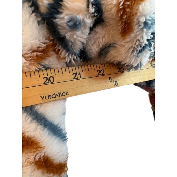 Eddie Bauer Womens Midweight Plush Quarter Zip Fleece Pullover, Vanilla Aztec, M - Picture 6 of 9